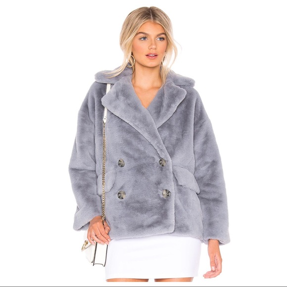 FREE PEOPLE TEDDY COAT JACKET FAUX FUR COAT A3C - Picture 2 of 16